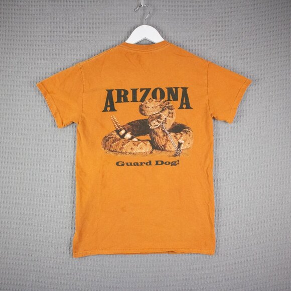 Gildan Y2K Arizona Guard Dog Snake Tee Mens Small - Picture 1 of 8
